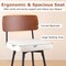 Set of 2 Counter Bar stools 27" with Padded Seat and Metal Legs